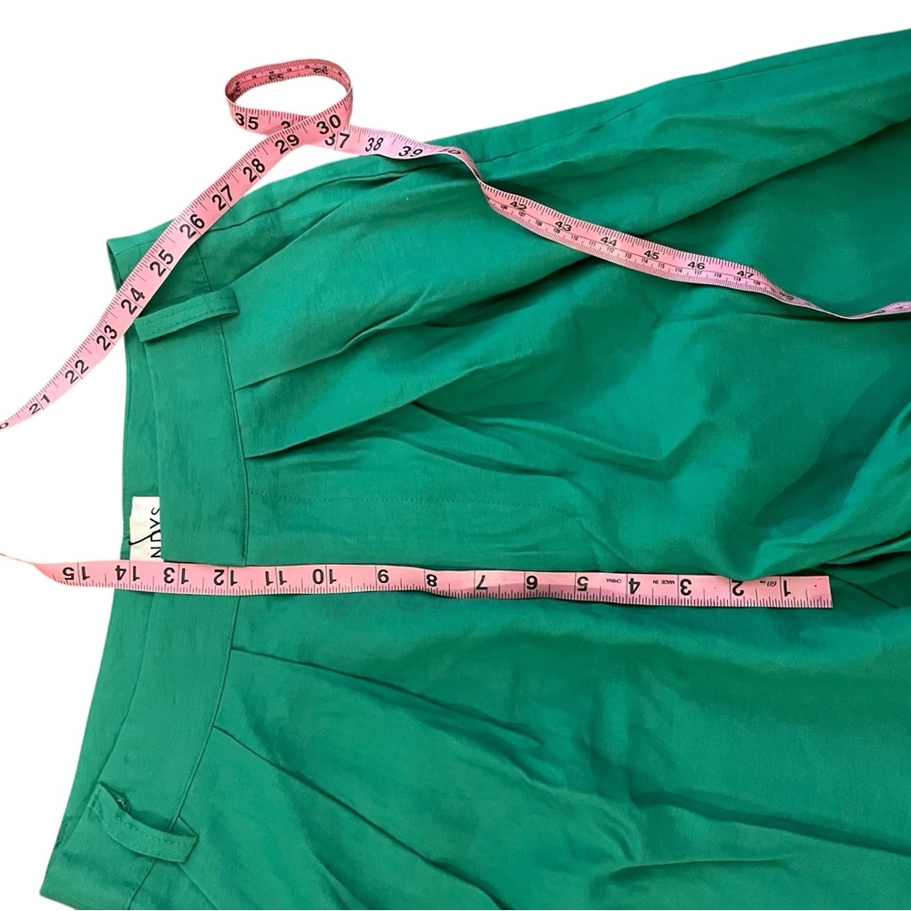 SNDYS. Alexa Pants Green Wide Leg Trousers New With Tags - Picture 12 of 13
